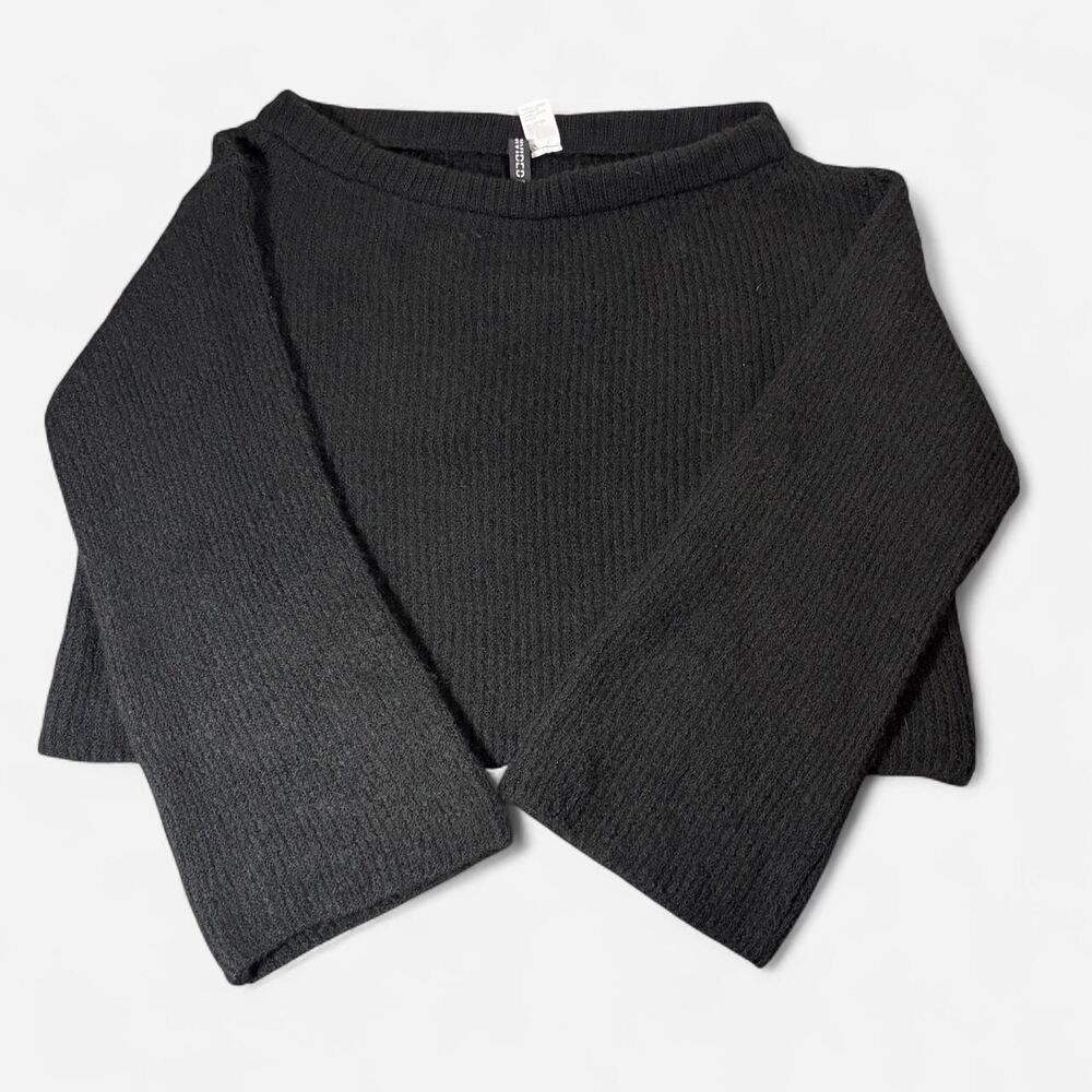 H-m Women's Black and Grey Jumper